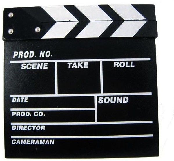 Director Video Scene Clapperboard TV Movie Clapper Board Film Slate Cut Prop