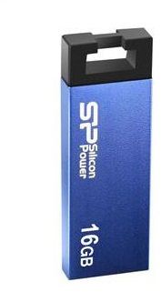 Silicon Power 16 GB Touch 835 USB 2.0 Flash Drive, Blue [Touch-835-16GB]