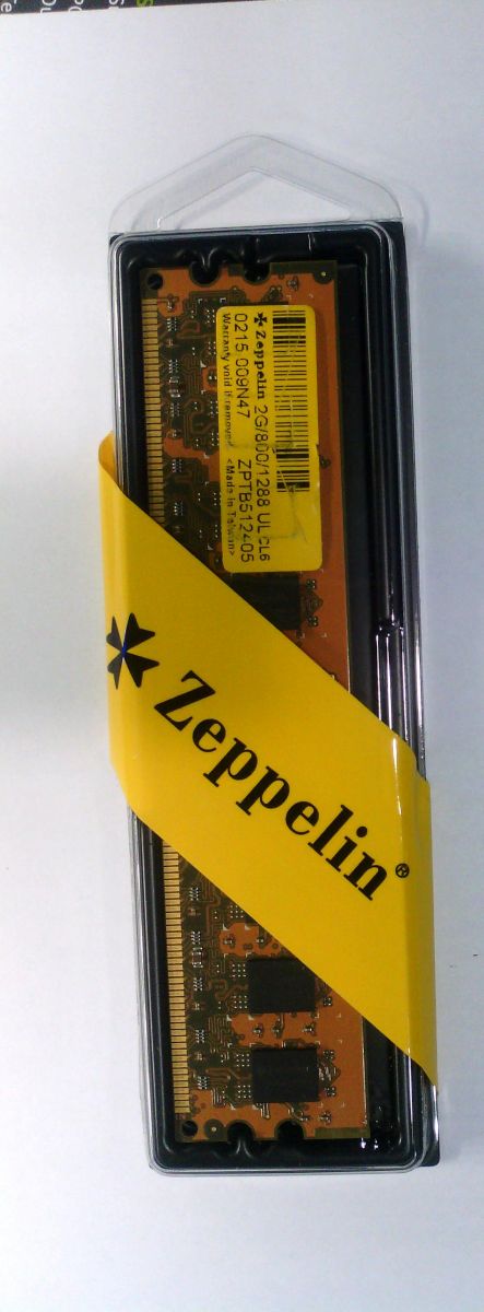 Zeppelin 2GB (1x2GB) DDR2 800MHZ PC6400 CL6
