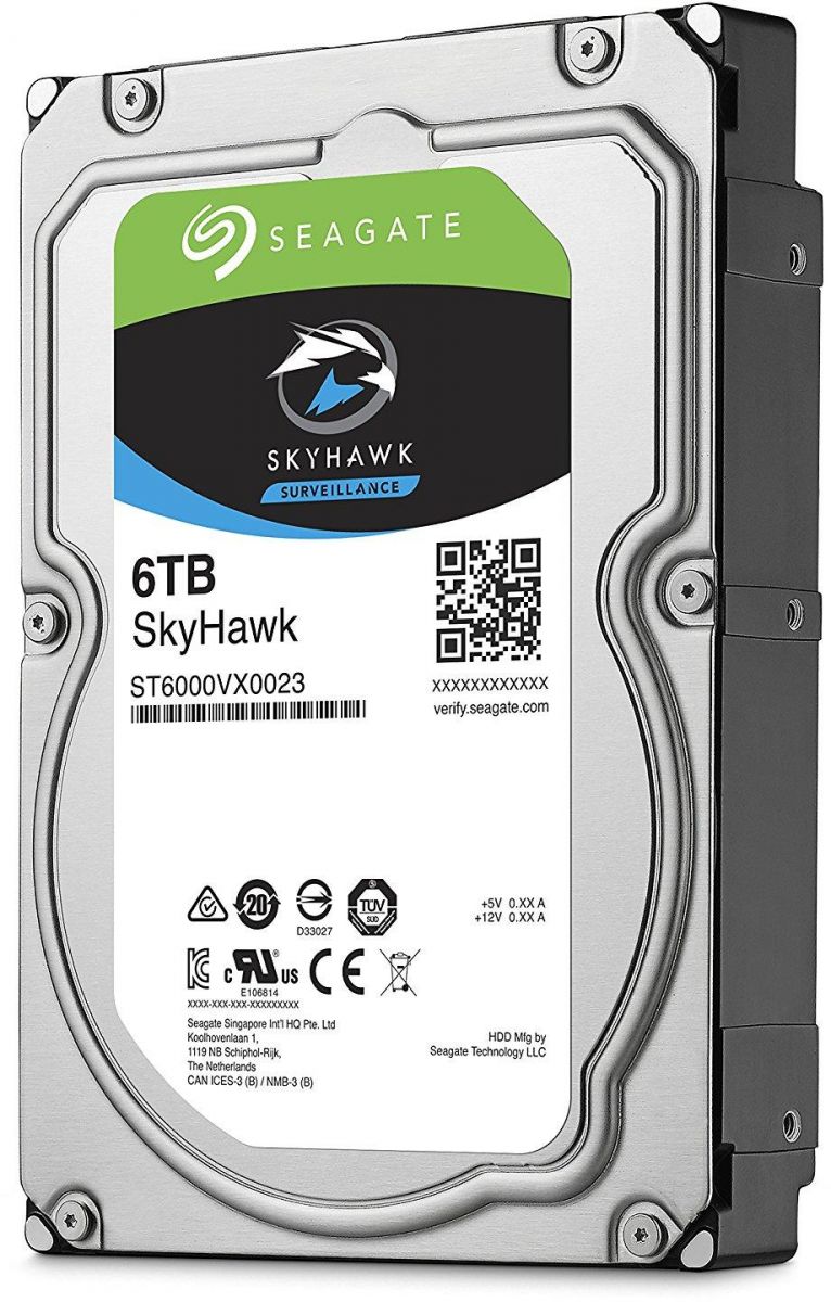 Seagate 6TB SkyHawk Surveillance Hard Drive - SATA 6Gb/s 128MB Cache 3.5-Inch Internal Drive - ST6000VX0023