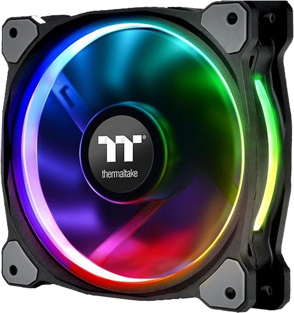 Thermaltake Riing Plus 12 RGB Premium Edition 120 mm Software Enabled Case and Radiator 3 Fan Pack - CL-F053-PL12SW-A