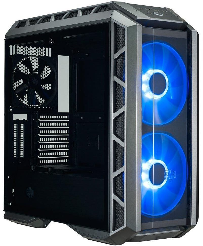 Cooler Master MasterCase H500P ATX Mid-Tower Case with Two 200mm RGB Fans In The Front and Tempered Glass Side Panel Cases