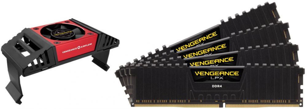 Corsair VENGEANCE LPX 64GB (8x8GB) DDR4 4000 (PC4-32000) C19 for Intel X299 - Black - CMK64GX4M8X4000C19