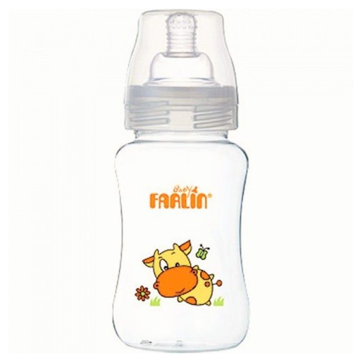 Feeding Bottle Plastic for Baby By Farlin , 300ml , NF-805
