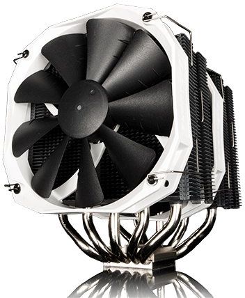 Phanteks CPU Cooler with 5 x 8mm Dual Heat-pipes, 140mm Premium Fans and PWM Adaptor, Patented P.A.T.S Coating, PH-TC14PE_BK (Black)
