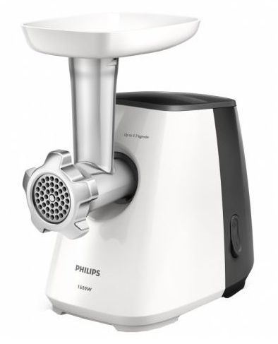 Philips 1600W Daily Collection Meat Mincer - HR2713, White