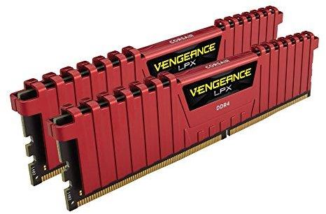 Corsair Vengeance LPX 32 GB 2x16GB 3200 MHz DDR4 Memory Kit Red