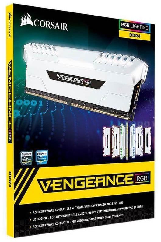 CORSAIR Vengeance RGB Pro 16GB (2 x 8GB) 3000 MHZ Desktop Memory Model CMW16GX4M2C3000C15W