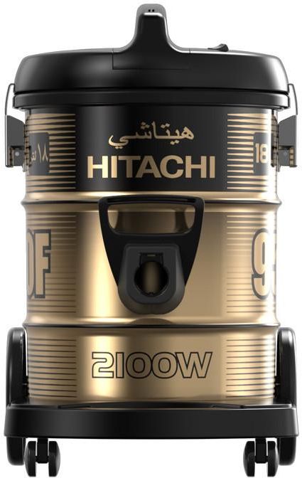 HITACHI Pail Can Vacuum Cleaner 2100 Watt In Black x Gold With Cloth Filter CV-950F