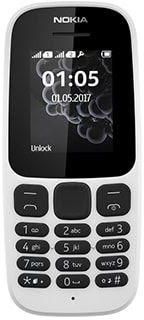Nokia 105 single SIM - 8 MB, 2G, white