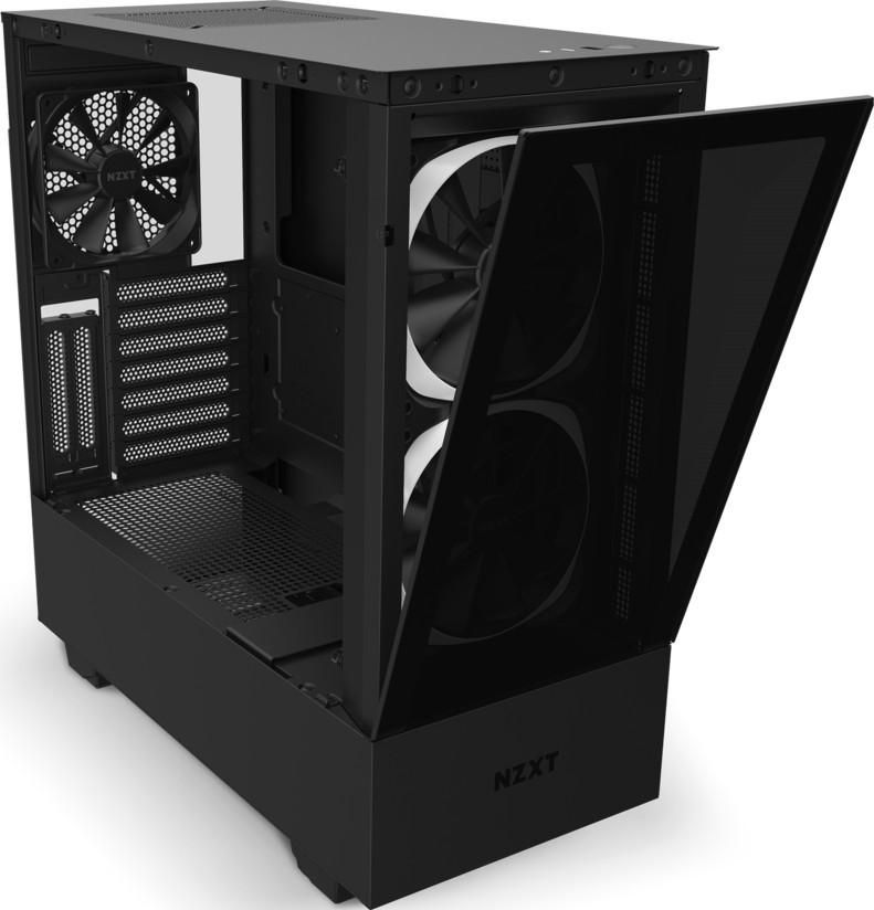 Nzxt H510 Elite - Premium Mid-Tower ATX Case PC Gaming Case - Dual-Tempered Glass Panel - Front I/O USB Type-C Port - Vertical GPU Mount - Integrated RGB Lighting - Water-Cooling Ready - Black