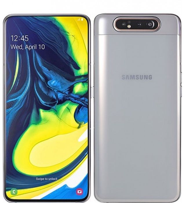 Samsung Galaxy A80 Dual SIM - 128GB, 8GB RAM, 4G LTE, Ghost White