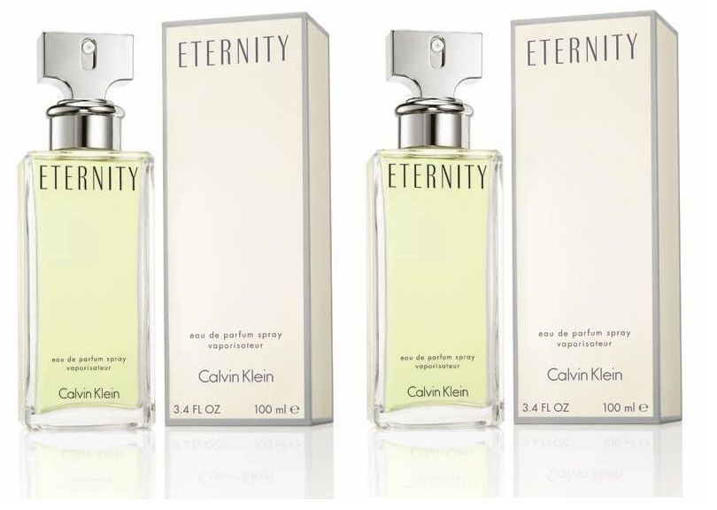 Set Of 2 Ck Eternity Eau De Parfum For Women ,100 ml Each