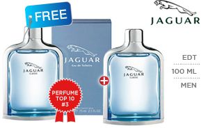 Set of 2 Jaguar Classic Blue Eau de Toilette for Men 100 ml