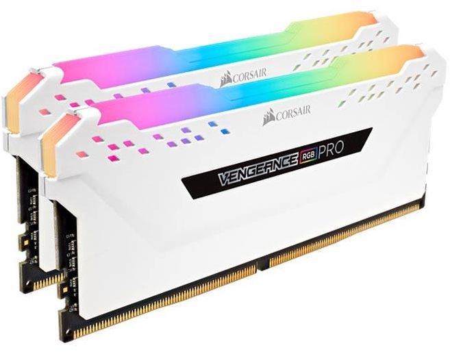 Corsair Vengeance RGB PRO 16GB (2x8GB) DDR4 3600 PC4-28800 - White (CMW16GX4M2C3600C18W)