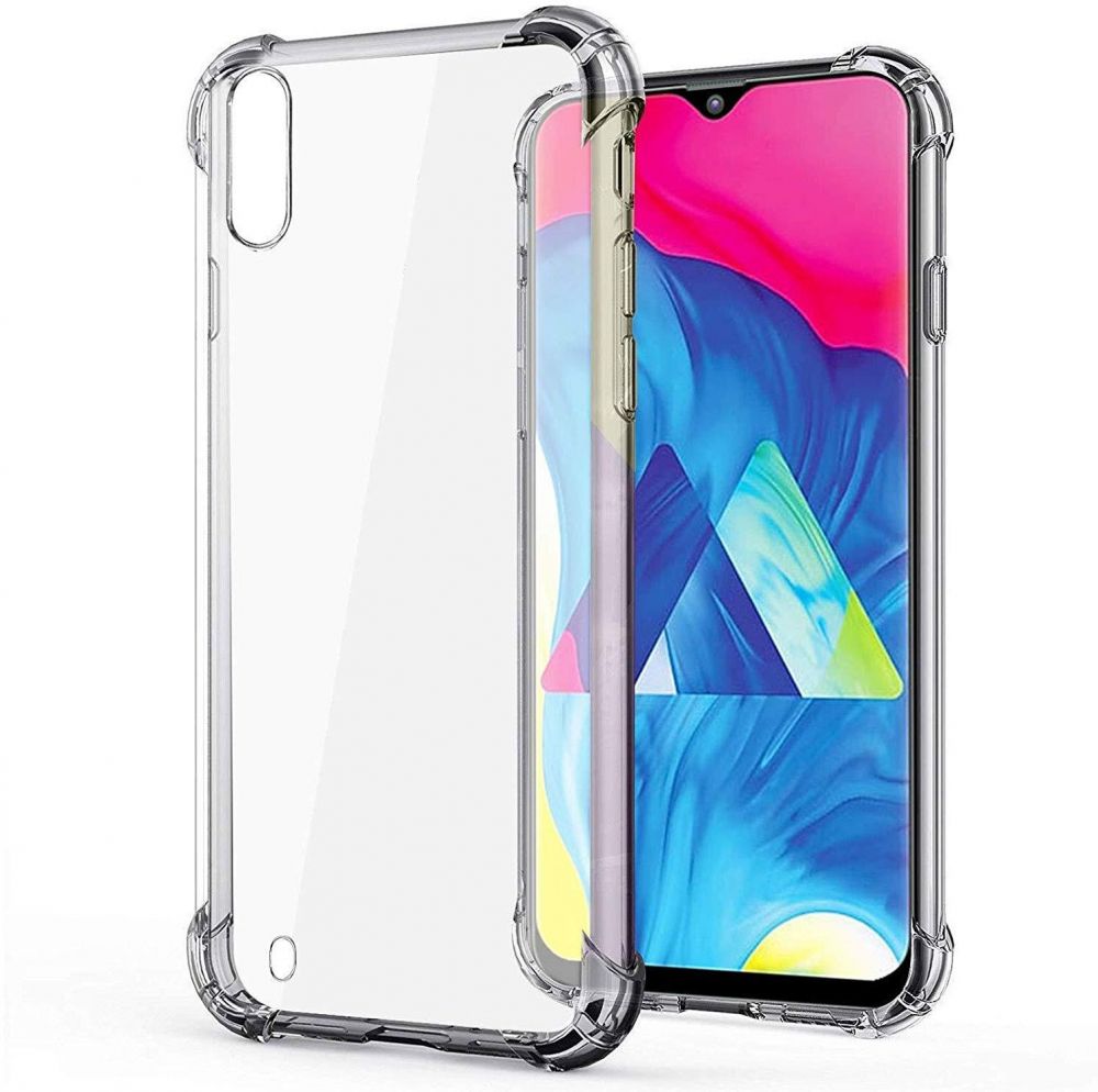 Samsung Galaxy M10 Protective Transparent clear Case Shockproof Back cover, clear