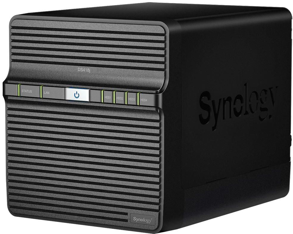 Synology DiskStation DS418j 4 Bay Diskless NAS 1.40GHz Dual Core CPU 1GB RAM