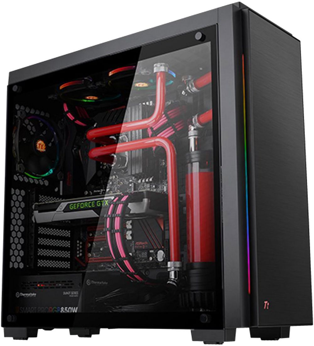 Thermaltake Versa C23 RGB Tempered Glass Mid Tower Gaming Computer Case , CA-1H7-00M1WN-00