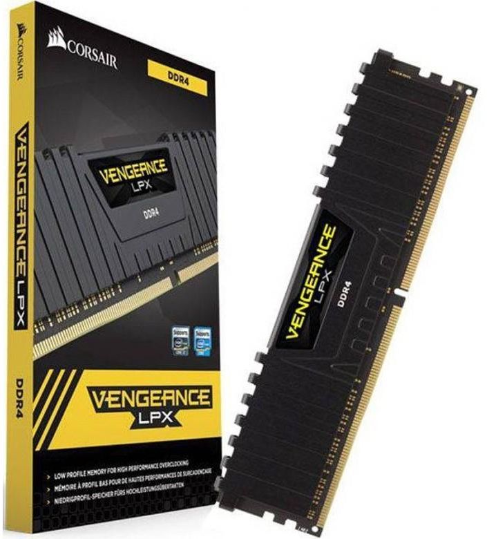 Corsair Vengeance LPX 8GB (1 X 8GB) DDR4 3000 (PC4-24000) C16 Desktop Memory - Black PC Memory CMK8GX4M1D3000C16