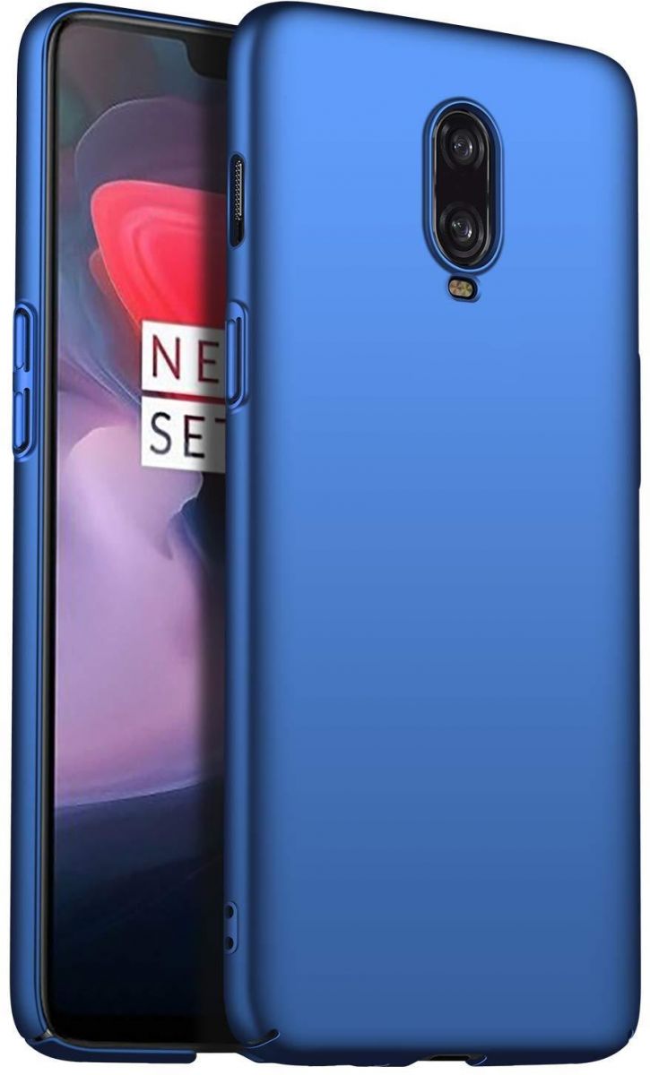 MOFI OnePlus 6T Case, Hard Thin PC, Blue