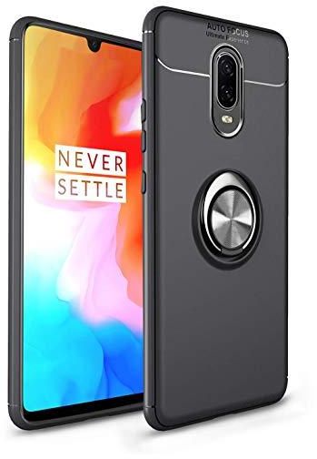 Oneplus 6T, Luxury Ring Magnetic Car Holder Stand Cover Case