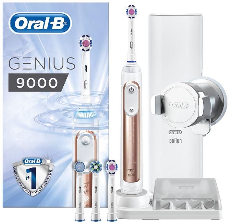 Oral B Genius 9000 Electric Rechargeable Toothbrush - RoseGold