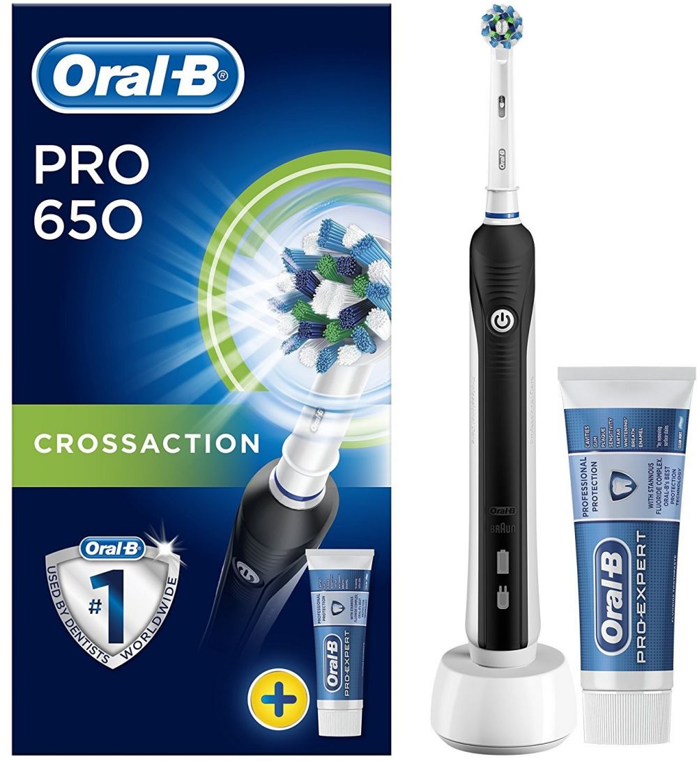 Oral-B Pro 650 Electric Rechargeable Toothbrush - Black