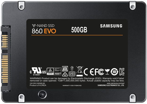 Samsung 860 EVO 500GB 2.5 inch SATA Internal SSD - MZ-76E500B